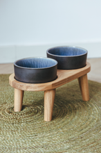 Load image into Gallery viewer, AVA BOWL - WOODEN TRAY FOR 2 BOWL SIZE MEDIUM - LEGS 12 CM