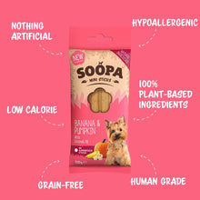 Load image into Gallery viewer, SOOPA - BANANA & PUMPKIN MINI STICKS