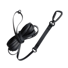 Load image into Gallery viewer, LAMBWOLF COLLECTIVE - NOMAD - ULTRA LIGHT LONG WATERPROOF LEASH - BLACK