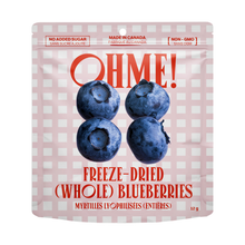 Load image into Gallery viewer, OHME! FOODS - FREEZE DRIED (WHOLE) BLUEBERRIES