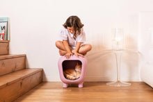 Load image into Gallery viewer, UNITED PETS - DESIGNER BENCH AND DOGHOUSE WITH TWO-TONE INNER CUSHION