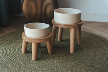 Load image into Gallery viewer, AVA BOWLS - WOODEN STAND FOR 1 BOWL SIZE LARGE - LEGS 18 CM