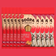 Load image into Gallery viewer, SOOPA - CRANBERRY & SWEET POTATO DENTAL STICKS