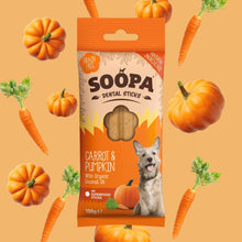 Load image into Gallery viewer, SOOPA - CARROT & PUMPKIN DENTAL STICKS