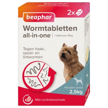 Load image into Gallery viewer, BEAPHAR - NO WORM TABLETS - ALL-IN-ONE - DIFFERENT SIZES