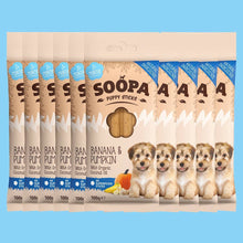 Load image into Gallery viewer, SOOPA - BANANA & PUMPKIN PUPPY DENTAL STICK