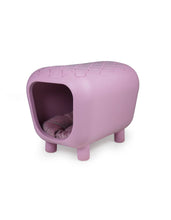 Load image into Gallery viewer, UNITED PETS - DESIGNER BENCH AND DOGHOUSE WITH TWO-TONE INNER CUSHION
