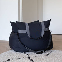 Load image into Gallery viewer, PIP AND PALMS - DOG CAR SEAT - DARK BLUE