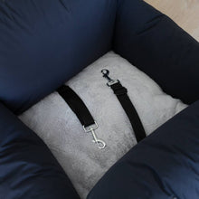 Load image into Gallery viewer, PIP AND PALMS - DOG CAR SEAT - DARK BLUE