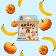 Load image into Gallery viewer, SOOPA - BANANA & PUMPKIN PUPPY TREATS