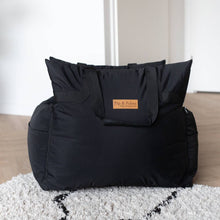 Load image into Gallery viewer, PIP AND PALMS - DOG CAR SEAT - BLACK