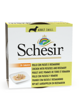 Load image into Gallery viewer, SCHESIR WET ADULT DOG - CHICKEN WITH POTATOES AND ROSEMARY - IN SAUSE