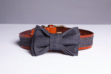 Load image into Gallery viewer, THE DENIM DOG - RIVET COLLAR COGNAC