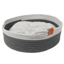 Load image into Gallery viewer, D&D - TAILOR CAT BASKET GREY/WHITE