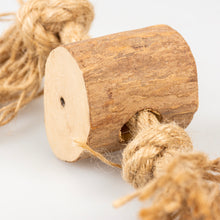 Load image into Gallery viewer, D&D - COFFEE WOOD CHEWING STICK & JUTE ROPE BROWN