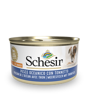 Load image into Gallery viewer, SCHESIR WET ADULT DOG - OCEAN FISH & TUNA - IN SAUSE