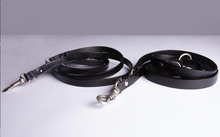Load image into Gallery viewer, THE DENIM DOG - BARTACK LONG LEASH BLACK