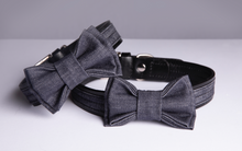 Load image into Gallery viewer, THE DENIM DOG - RIVET COLLAR BLACK