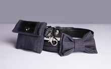 Load image into Gallery viewer, THE DENIM DOG - RIVET COLLAR BLACK