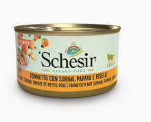 Load image into Gallery viewer, SCHESIR SALADS POKE' IN SAUCE - ADULT CAT - DIFFERENT TASTES