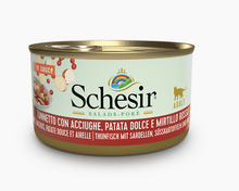 Load image into Gallery viewer, SCHESIR SALADS POKE' IN SAUCE - ADULT CAT - DIFFERENT TASTES