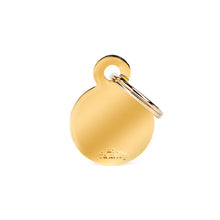 Load image into Gallery viewer, MY FAMILY - BASIC COLLECTION - ROUND IN GOLDEN PLATED BRASS