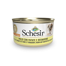 Load image into Gallery viewer, SCHESIR WET ADULT DOG - CHICKEN WITH POTATOES AND ROSEMARY - IN SAUSE
