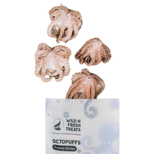 Load image into Gallery viewer, WILD N FRESH TREATS - FREEZE-DRIED OCTOPUFF
