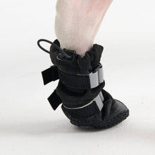 Load image into Gallery viewer, SPARK PAWS - FLEX SHELL WATER RESISTANT BOOTS - BLACK
