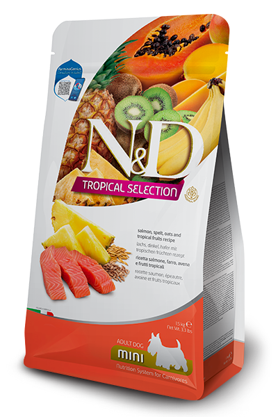 FARMINA TROPICAL SELECTION - ADULT DOG - SALMON, SPELT, OATS & TROPICAL FRUITS