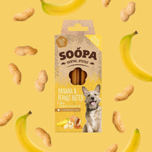 Load image into Gallery viewer, SOOPA - BANANA &amp; PEANUT BUTTER DENTAL STICK
