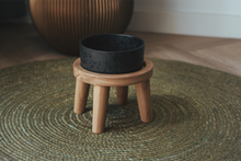 Load image into Gallery viewer, AVA BOWLS - WOODEN STAND FOR 1 BOWL SIZE MEDIUM - LEGS 12 CM
