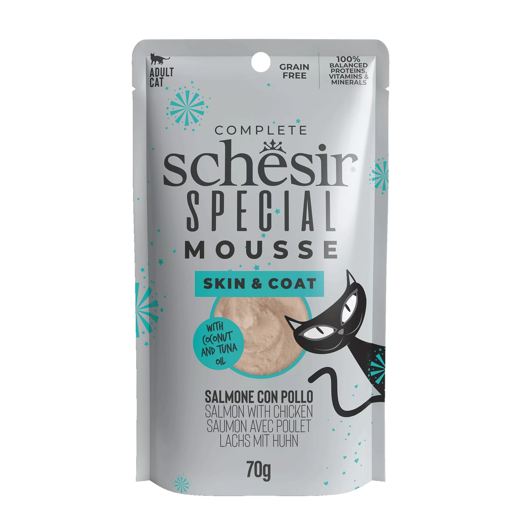 SCHESIR SPECIAL SKIN & COAT MOUSSE - SALMON WITH CHICKEN
