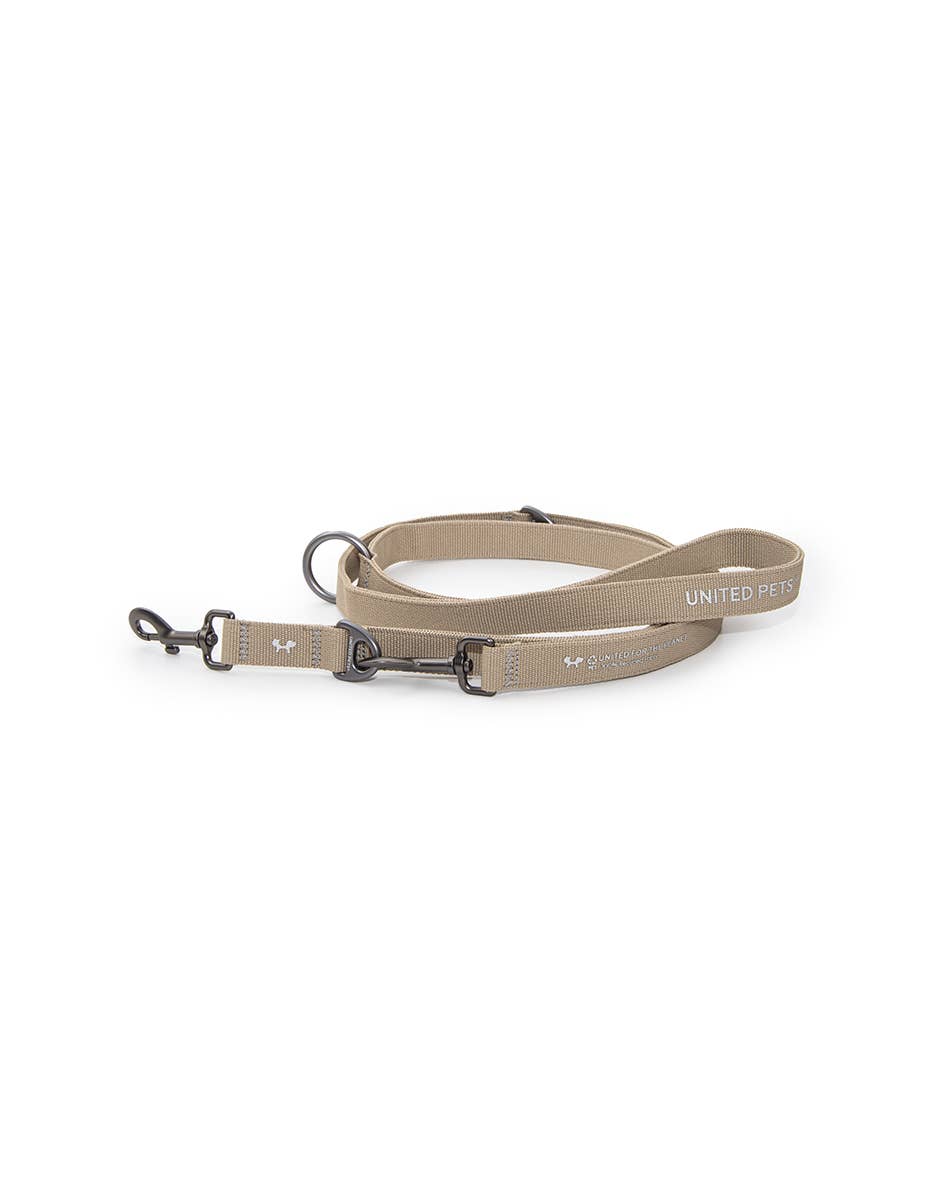 UNITED PETS - NYLON TRAINING LEASH - BEIGE