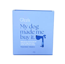 Load image into Gallery viewer, GIZZLS - MY DOG MADE ME BUY IT - PEANUT BUTTER &amp; BLUEBERRIES TREATS
