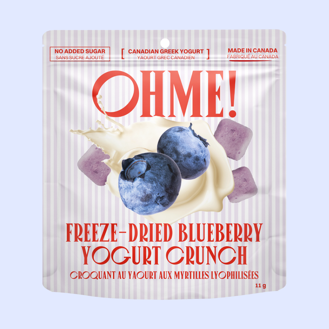 OHME! FOODS - FREEZE DRIED BLUEBERRY YOGURT CRUNCH