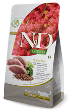 Load image into Gallery viewer, FARMINA QUINOA - NEUTERED - DUCK, QUINOA, BROCCOLI AND ASPARAGUS
