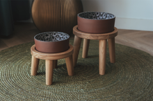 Load image into Gallery viewer, AVA BOWLS - WOODEN STAND FOR 1 BOWL SIZE MEDIUM - LEGS 12 CM
