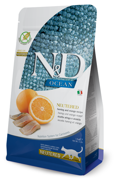 FARMINA OCEAN - NEUTERED CAT - HERRING & ORANGE
