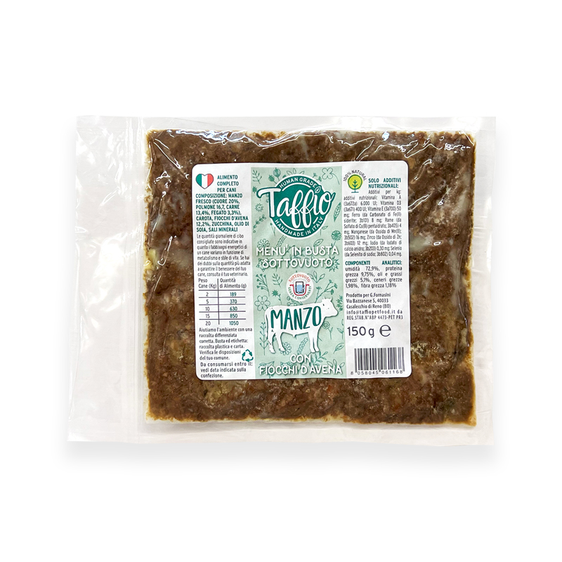 TAFFIO PET FOOD - VACUUM-PACKED - BEEF