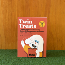 Load image into Gallery viewer, CANUMI - TWIN TREATS – COD STRIPS WITH CRANBERRIES
