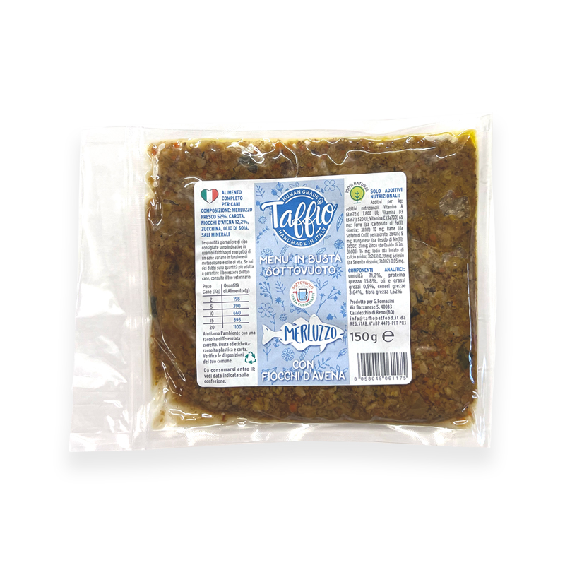 TAFFIO PET FOOD - VACUUM-PACKED - COD