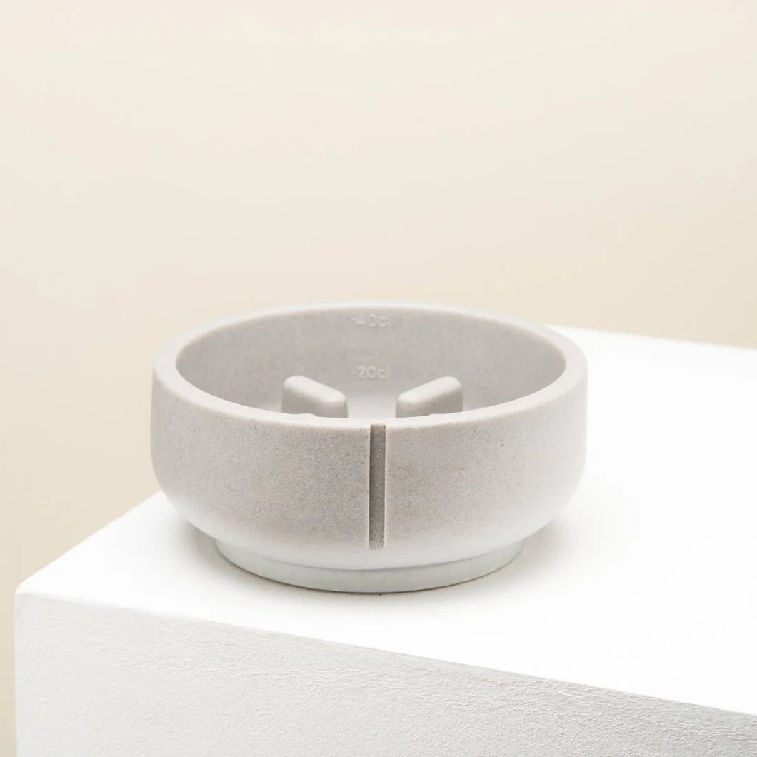 PINO - SLOW FEEDER BOWL - DOLPHIN GREY - SOLID
