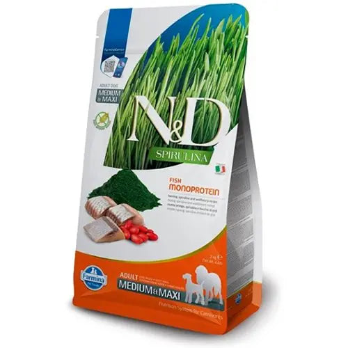 FARMINA - SPIRULINA - MONOPROTEIN - HERRING, SPIRULINA & WOLFBERRY