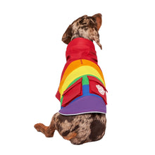 Load image into Gallery viewer, CANADA POOCH - TORRENTIAL TRACKER RAINCOAT - SPECIAL EDITION RAINBOW
