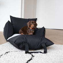 Load image into Gallery viewer, PIP AND PALMS - DOG CAR SEAT - BLACK
