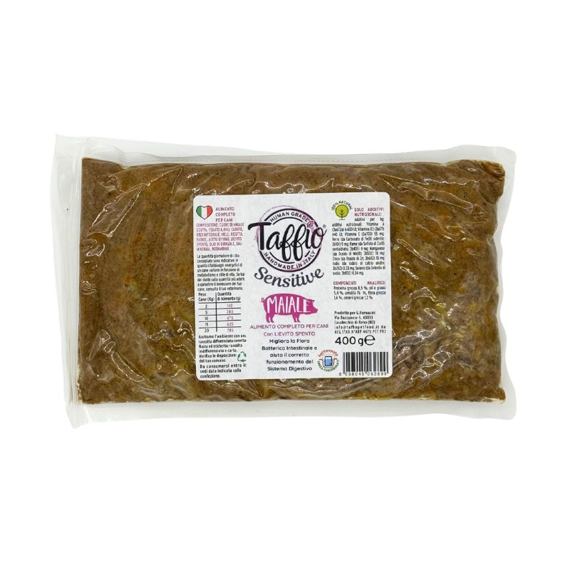 TAFFIO PET FOOD - SENSITIVE LINE - PORK WITH RICOTTA AND PROBIOTICS