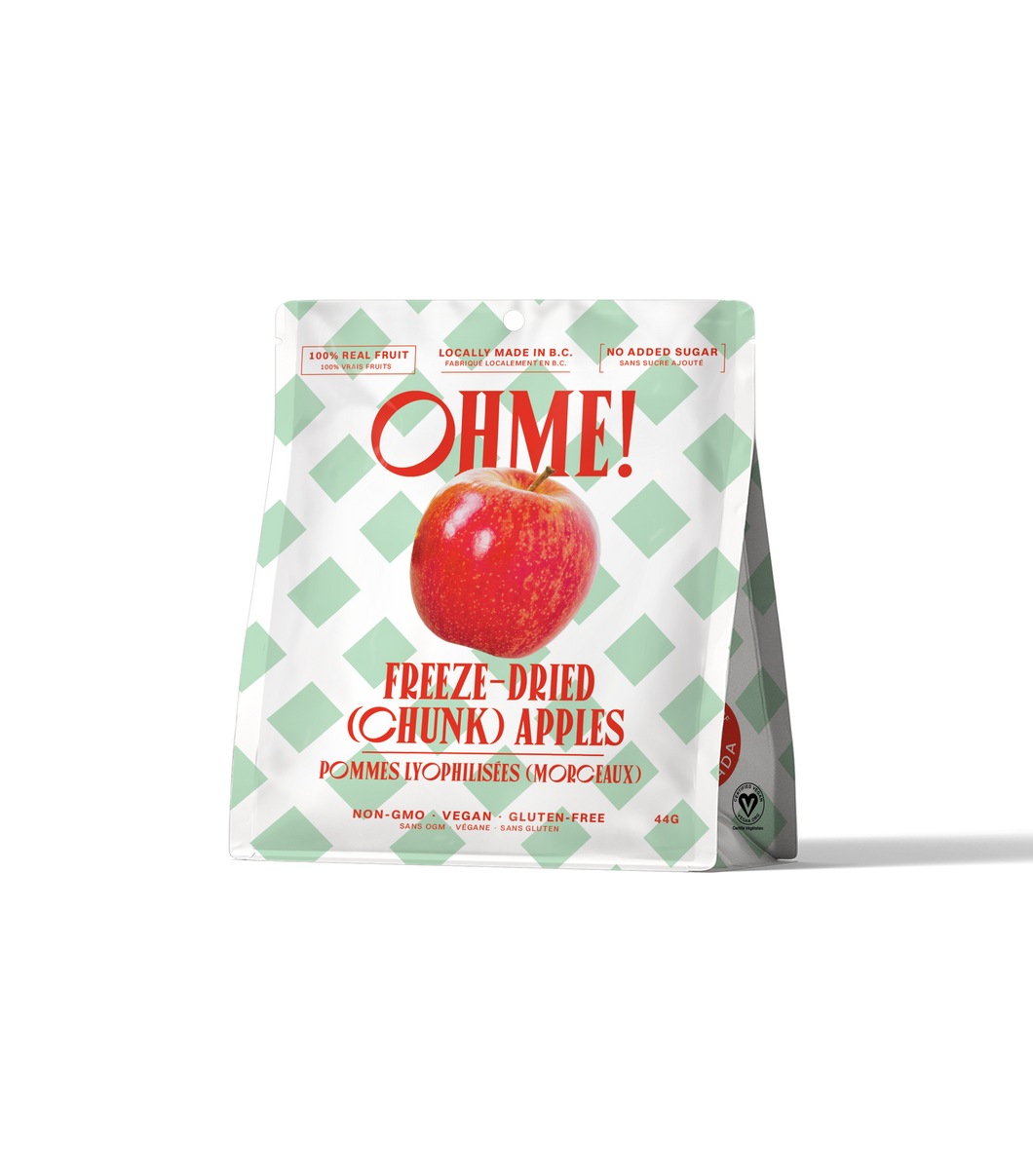 OHME! FOODS - FREEZE DRIED (CHUNK) APPLES