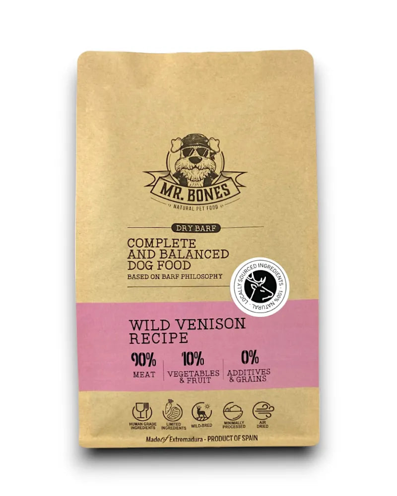 MR. BONES - DRY DARF - WILD VENISON RECIPE