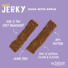 Load image into Gallery viewer, SCHESIR SNACKS - JERKY - DUCK WITH APPLE
